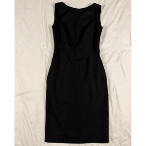 Reiss Black Textured Sleeveless Sheath‎ Dress Size 2 Corporategoth quiet luxury